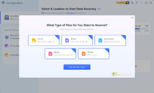 4DDiG Data Recovery official download screenshot