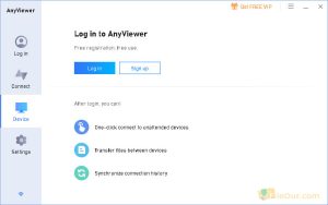 AnyViewer kostenloser Download für PC-Schnappschuss