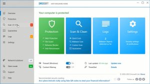 پی سی اسکرین شاٹ کے لیے Emsisoft Anti-Malware کا تازہ ترین ورژن ڈاؤن لوڈ کریں۔