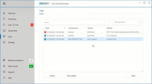 Emsisoft Anti-Malware officiële download screenshot