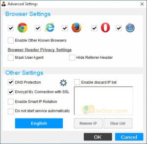 Hide My IP 32-64 Bit Windows Screen