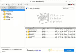 Stellar Photo Recovery latest version for PC screenshot