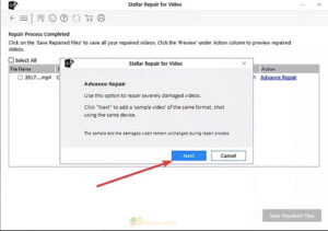 Stellar Repair For Video Sample-explanation-screen
