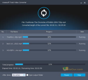 Aiseesoft Total Video Converter 32-64 Bit Windows Screenshot