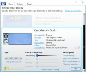 PC स्क्रीनशॉट के लिए ObjectDock का नवीनतम संस्करण डाउनलोड करें