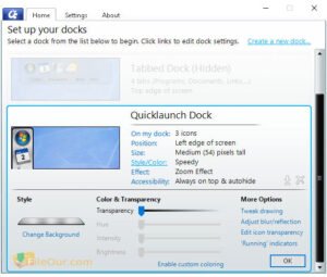 ดาวน์โหลด ObjectDock เวอร์ชันล่าสุดสำหรับภาพหน้าจอพีซี