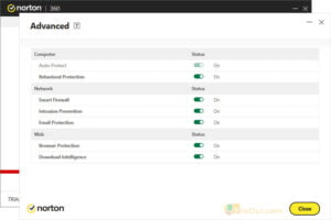 Norton 360 official download screenshot