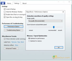 ObjectDock Free Download for Windows screenshot