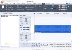 Tangkapan layar unduhan resmi AVS Audio Editor