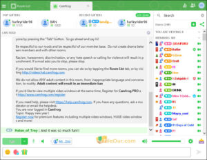 Scarica gratis di Camfrog Video Chat per l'istantanea del PC