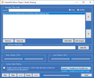 Clownfish Voice Changer téléchargement gratuit pour capture d'écran Windows