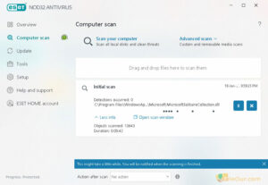 Download gratis ESET NOD32 Antivirus untuk snapshot PC
