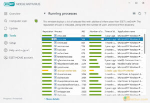 Schermata di download ufficiale di ESET NOD32 Antivirus