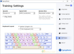 Typing Master เวอร์ชันล่าสุดสำหรับภาพหน้าจอพีซี