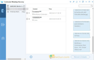 Coolmuster WhatsApp Recovery Screenshot 3