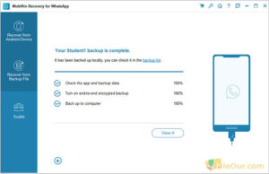 Tangkapan layar Pemulihan MobiKin untuk WhatsApp 4