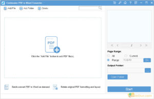 Screenshot of Coolmuster PDF to Word Converter