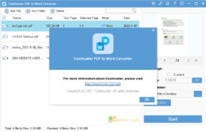 Download Coolmuster PDF to Word Converter screenshot