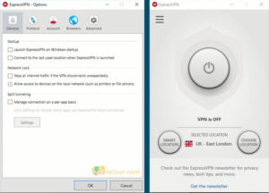 ภาพหน้าจอของ ExpressVPN