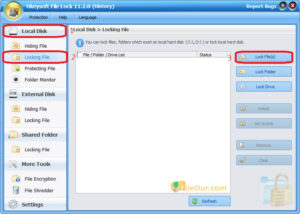 Zrzut ekranu UkeySoft File Lock 3