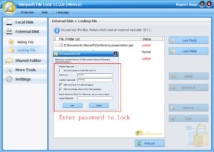 Screenshot von UkeySoft File Lock