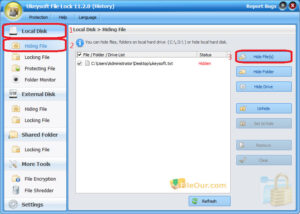 Zrzut ekranu UkeySoft File Lock 4