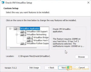 Tangkapan layar VirtualBox 4