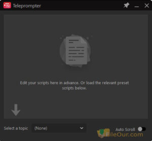 iTop Screen Recorder screenshot 3 Teleprompter