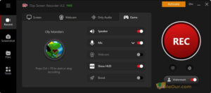 iTop Screen Recorder ekran tasviri 4 Record-o'yin