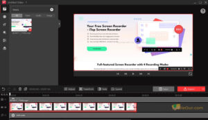 Tangkapan layar iTop Screen Recorder 5 Editor tingkat lanjut