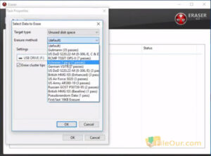 ইরেজার - ফ্রি ডিস্ক ওয়াইপ সফ্টওয়্যার স্ক্রিনশট 4