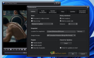 Screenshot 3 der AVS Media Player-Einstellungen