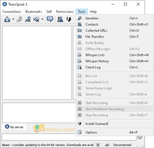 TeamSpeak Client 32 64 bit screenshot
