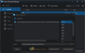 Xtreme Download manager screenshot 4