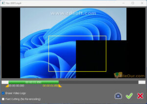 Capture d'écran de l'éditeur vidéo ZD Screen Recorder