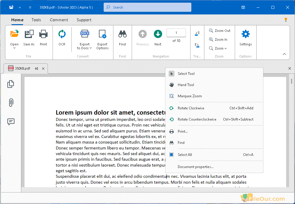 Rizonesoft Office Tangkapan layar sarjana