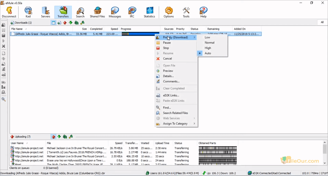 eMule transfer screenshot 3