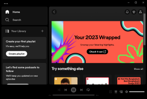 Spotify for PC screenshot