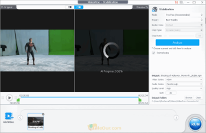 VideoProc Converter AI لقطة شاشة لتثبيت الفيديو