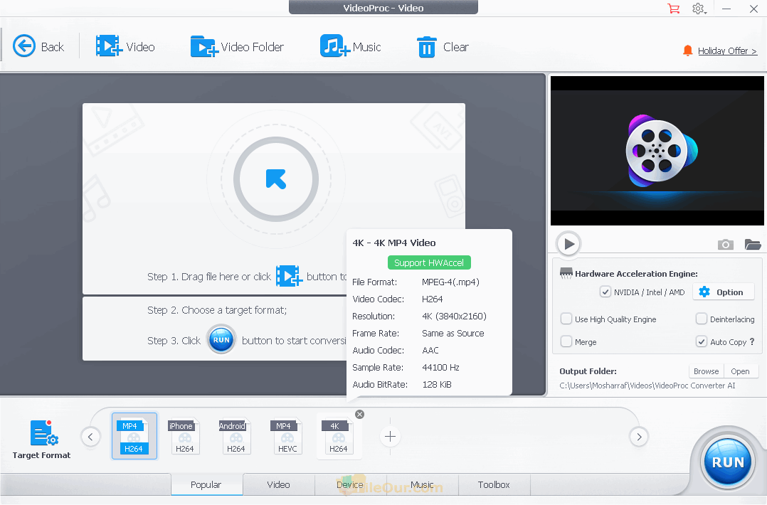 VideoProc video converter screenshot
