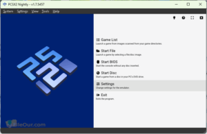 Snímek obrazovky PS2_Emulator_PCSX2