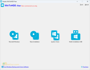 Tangkapan layar unduhan gratis WinToHDD