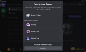 Discord_create_server_スクリーンショット