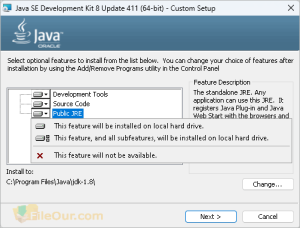 Kit di sviluppo Java_setup_screenshot_2